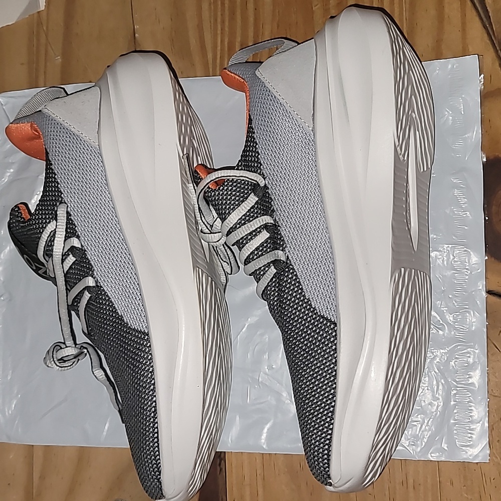 Women’s Athletic Shoes - Gray and Orange - Picture 13 of 13